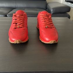 Supreme x Louis Vuitton Run Away Red Gums Shoes Size 10.5