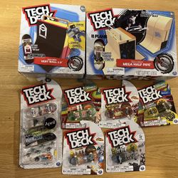 Tech Deck Bundle! All included! Skateboard ramps accessories toys kids birthday holiday gift Sports 