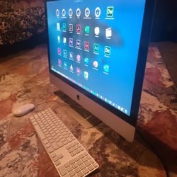 Excellent 27 inch Apple Imac Desktop Computer With Intel Core i5 Processor With Programs 
