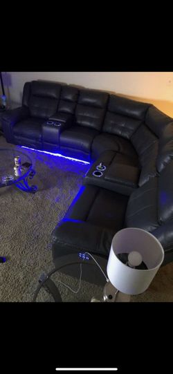 Power Reclining Sectional Couch