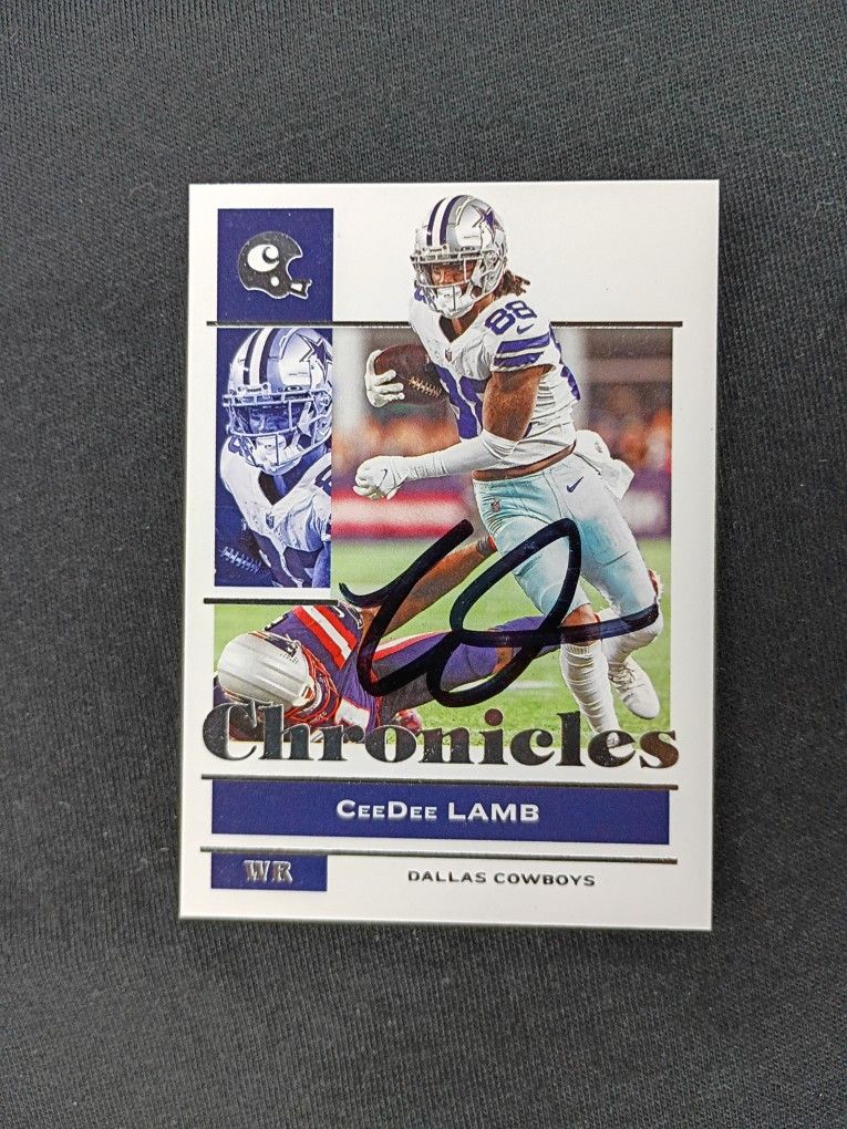 Ceedee Lamb In Person On Card Auto (Read Description For Details)