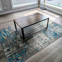 Coffee Table + Rug