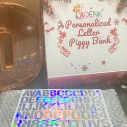 Personalize Letter D Piggy Bank