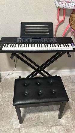 Piano and chair
