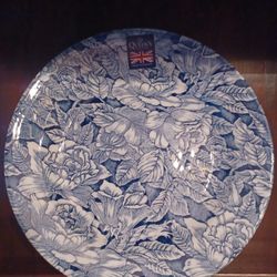 Bermuda Blue Queens Churchill Plates