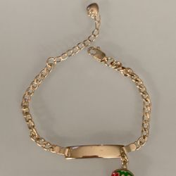 Gold Plated Bracelet For Baby Or Girls 