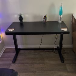 Realspace® Electric 48"W Height-Adjustable Standing Desk, Black