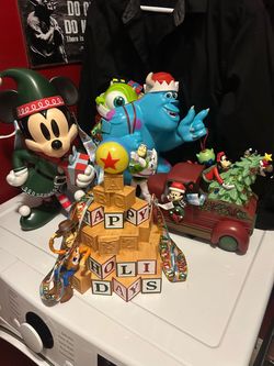 Disney Christmas popcorn buckets set of 4