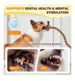 Colorful Dog Rope Chew Toy
