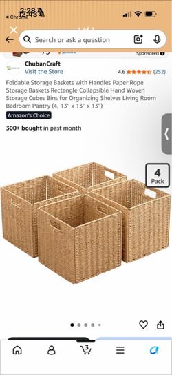 ChubanCraft Foldable Storage Baskets