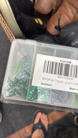 Fishing box with multiple jigs. Frogs New