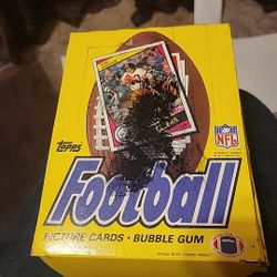 1984 Topps Unopened Football Box Packs 