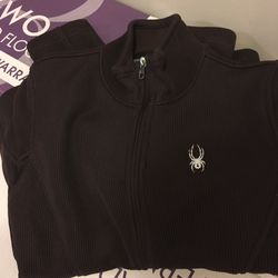 Women's lightweight spider jacket. Chocolate brown. Medium size perfect for layering under a ski coat $65 brand new
