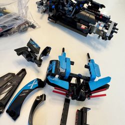 Lego Blocks Pieces Blue And Black From Bugatti Car Set 