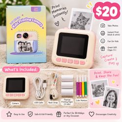 Kids Instant Print Camera