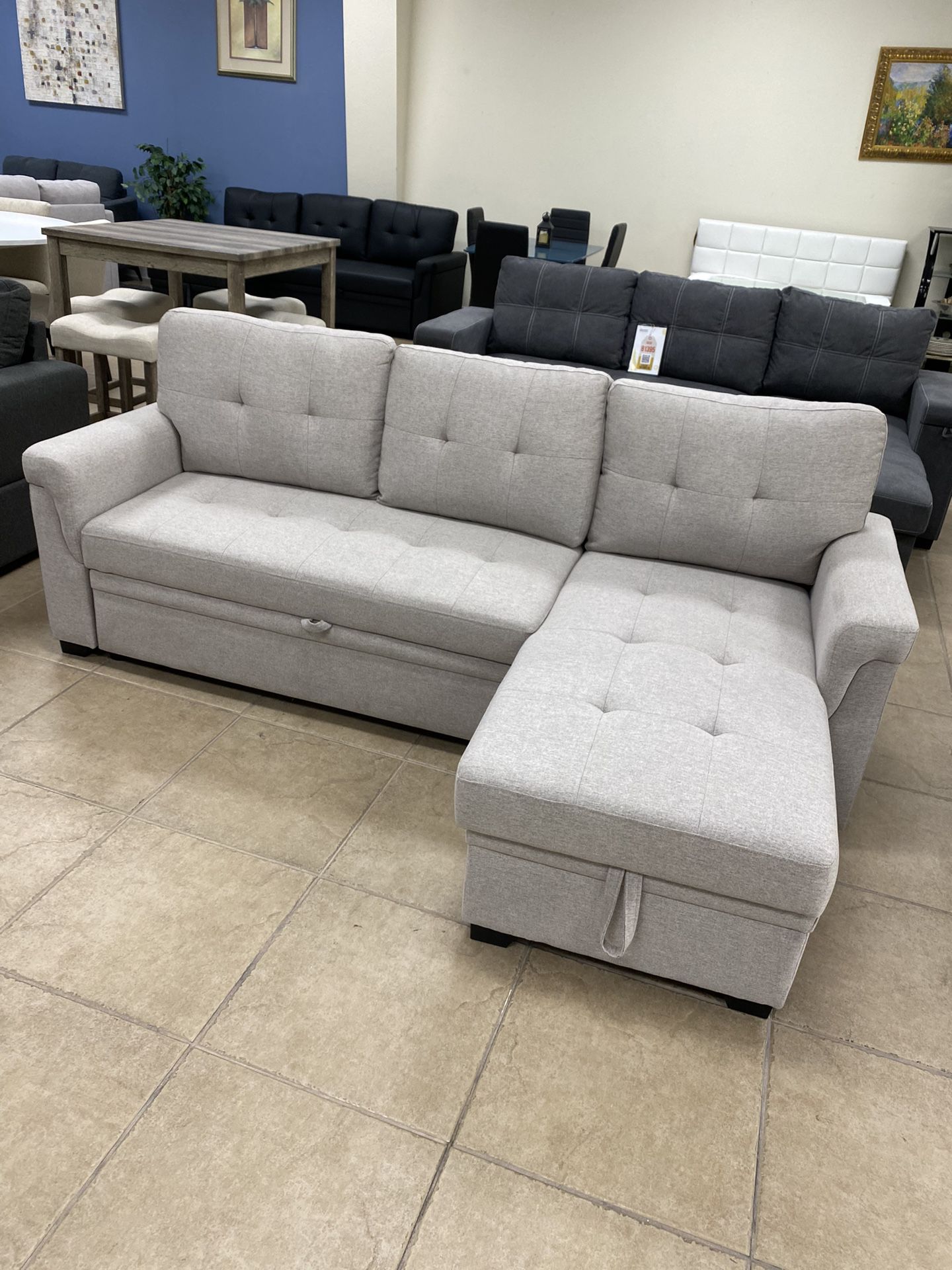New Sofa Sleeper Sectional Couch ( Reversible )