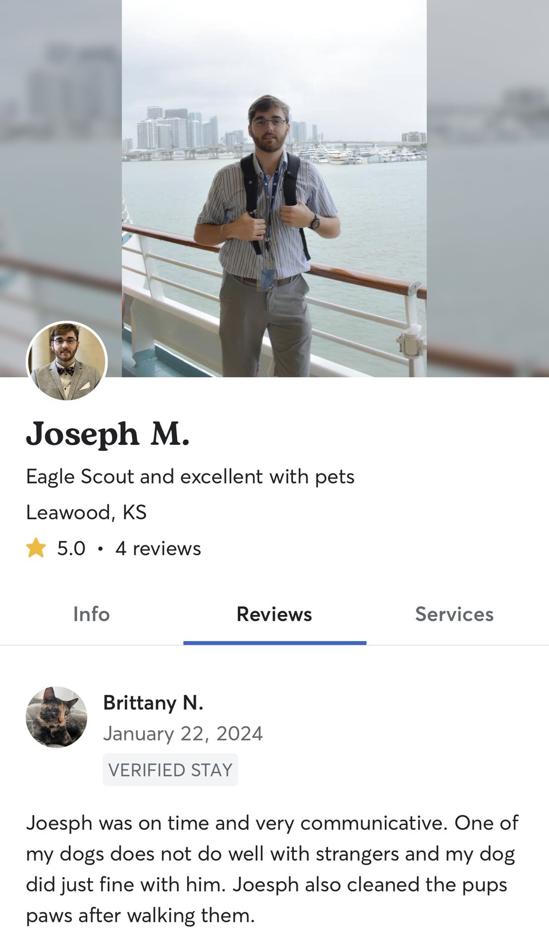Dog Walking & Pet Sitting Services (ROVER VERIFIED)
