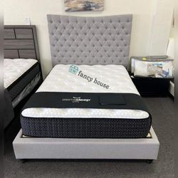 Queen/California King Or King Bed Frame (Mattress Sell Separately )