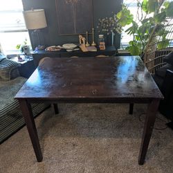 Wood Counter Height Dining Room Table