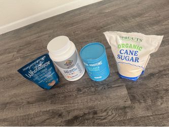 Brown Sugar, Cane Sugar, Plant-Based Protein, Collagen Peptides