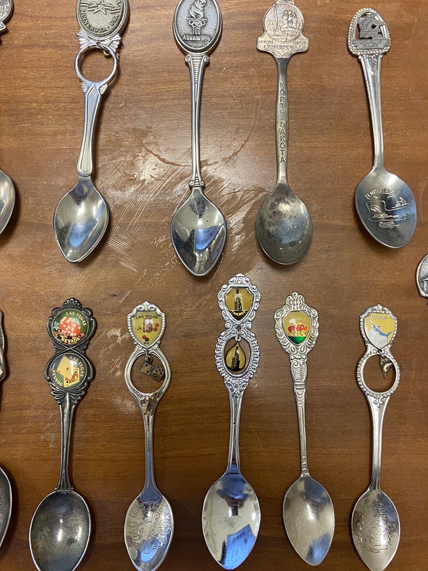 12 souvenir spoons