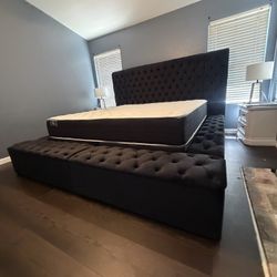 New In Box King Bed Frame With Mattress (Read Description Below)