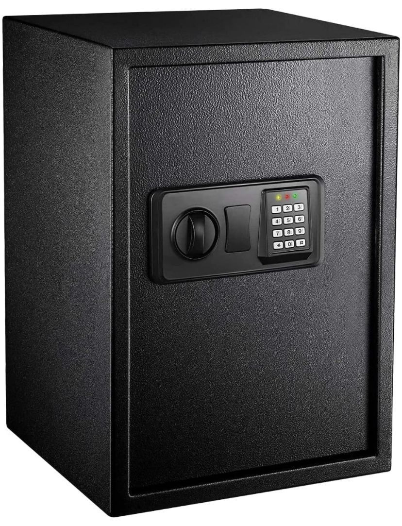  Safe Box 1.52Cubic Feet Home Safe Digital Lock Box W/ Instruction Light for Money Safe Cash Jewelry Passport Documents Gun Security