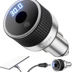 Starlink Mini 30V Car Power Adapter with Digital Voltage Display, DC-DC Boost Converter 12V/24V to Stable 30V, Soft Start On/Off, 60W All-Metal Cigare