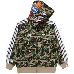Adidas x BAPE Relaxed Fit Track Camo Shark Full Zip Hoodie Size Small