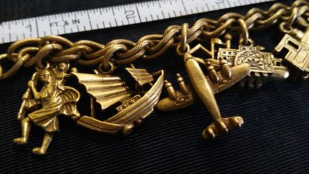 Vintage Coro Charm Bracelet