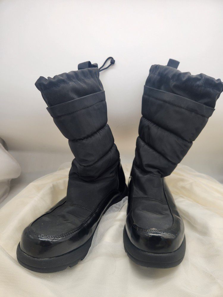 Tessie Women Snow Boots, Color: Black, Size 7M