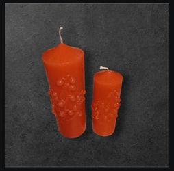Red Floral Candles 