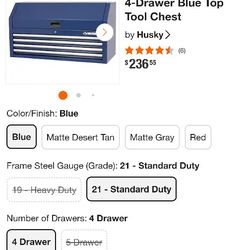 Husky 42 Inch Tool Box Blue
