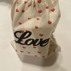 Valentines-💕- Sm. Canvas Gift Bags -can Personalize 