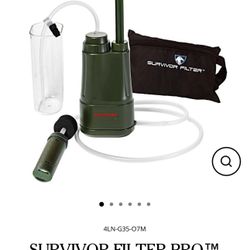 SURVIVOR FILTER PRO TM Portable Water Filter Pump