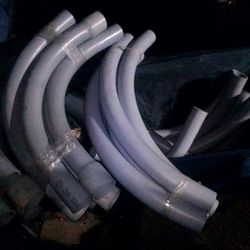 Conduit Curvy Pipe And End Pieces