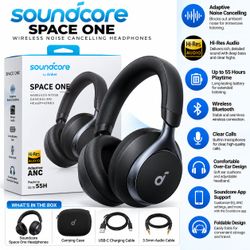 Soundcore Space One ANC Headphones – Brand New - Open Box