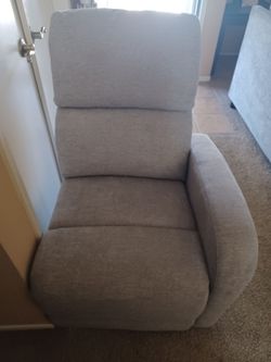 New couch sectional seat recliner-grey color