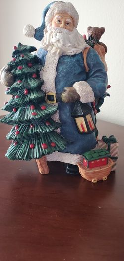 Classic Santa Collectibles, Santa's Blue Coat