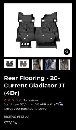 New armorlite floor liner for 2020-26 jeep gladiator