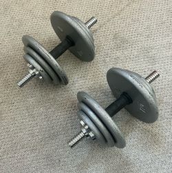75 LB Adjustable Dumbbells