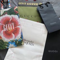 Designer Gift Bags (Gucci, McQueen) 
