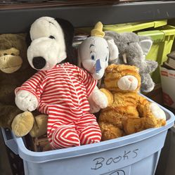 Five Collectible Stuffed Animals