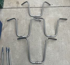 Chrome Bicycle HighRise HandleBars