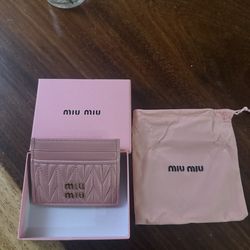 Miu miu cardholder pink