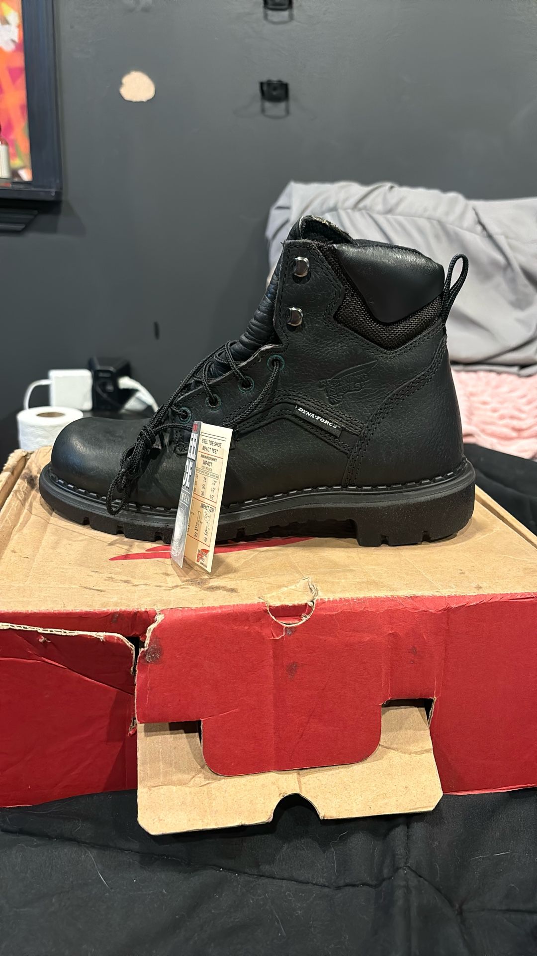 NEW D WIDTH RED WING 2223 6" Steel Toe EH Work Boot Leather Electrical Hazard