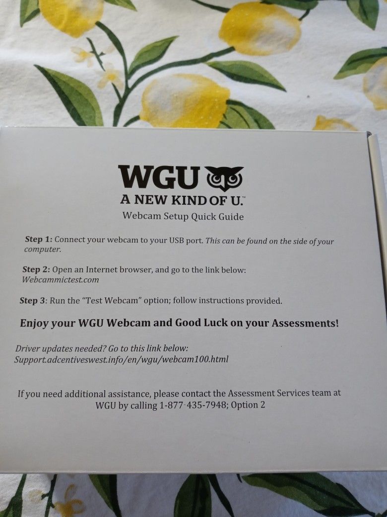Web Camera WGU Pending