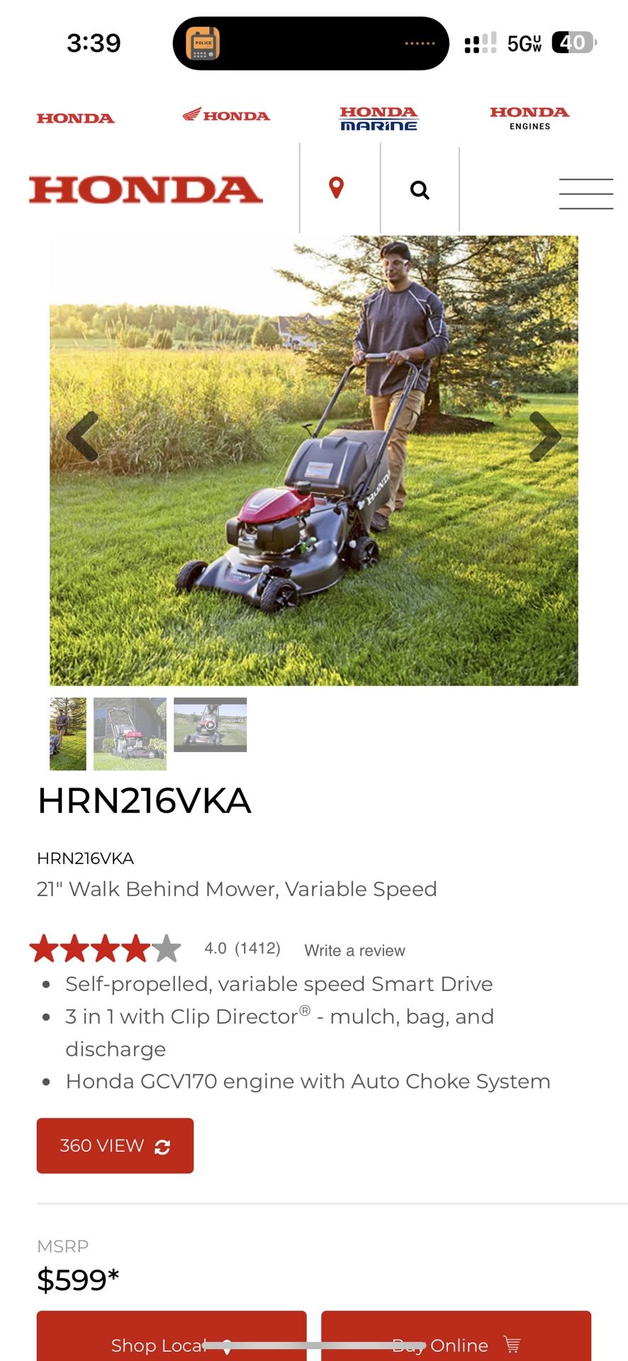 Honda Lawnmower