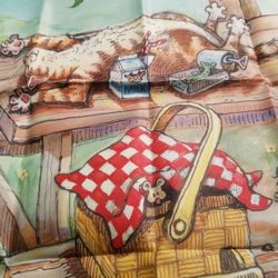 New Large Cat Flag Summer Picnic 38 X 28” Live By Oak Hill High