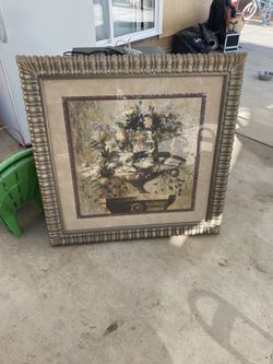 Vintage Home Interior Floral Frame